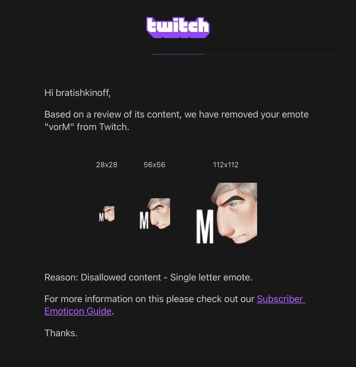 Twitch удалила два смайла bratishkinoff