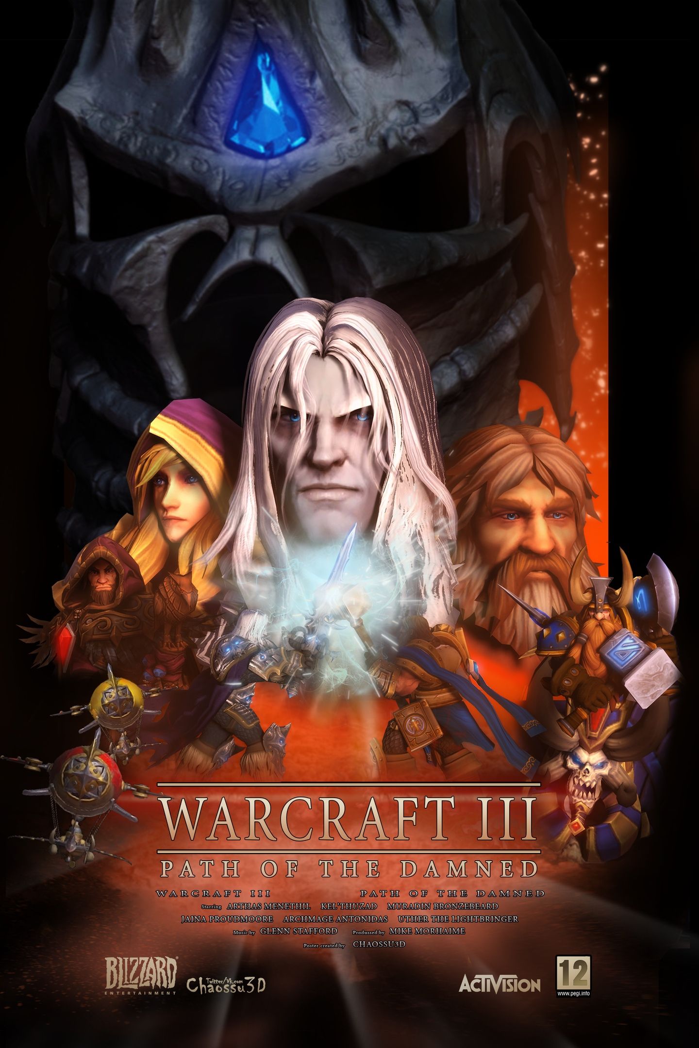 Постер Warcraft III от Chaossu. Источник: vk.com/chao3d