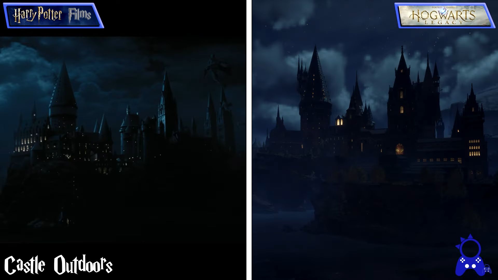 Геймер сравнил локации Hogwarts Legacy с местами из фильмов о Гарри Поттере