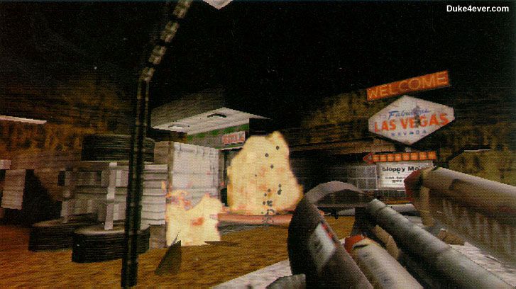 Скриншот из Duke Nukem Forever версии 1997 года