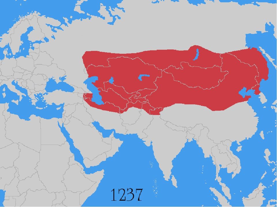Карта монгольской империи 1279