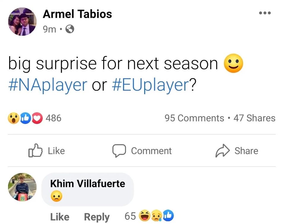 Большой сюрприз на следующий сезон. Американский игрок или европейский игрок? | 
Источник: Facebook
