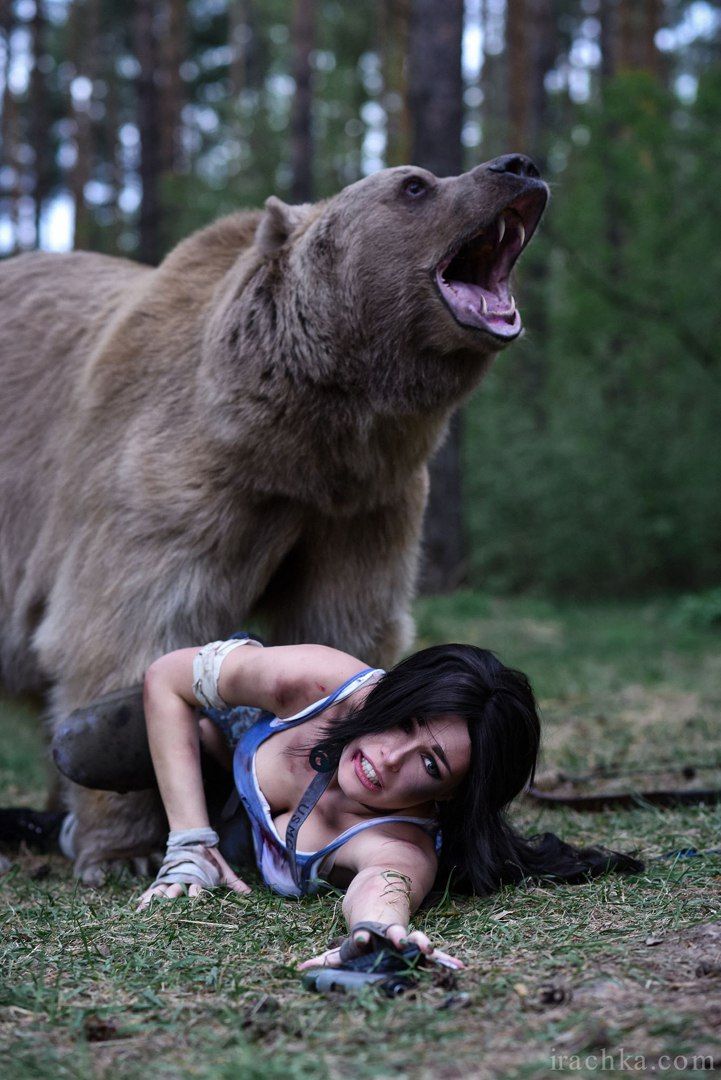 Фотосъемка с медведем. Ирина Мейер