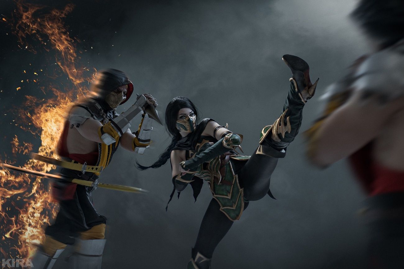 Косплей на персонажей Mortal Kombat. Косплееры: iChios и PARAFINA. Фотограф: KIRA.