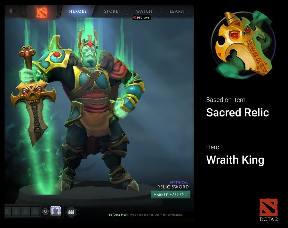 Все скины в Dota 2, использующие модели артефактов из магазина