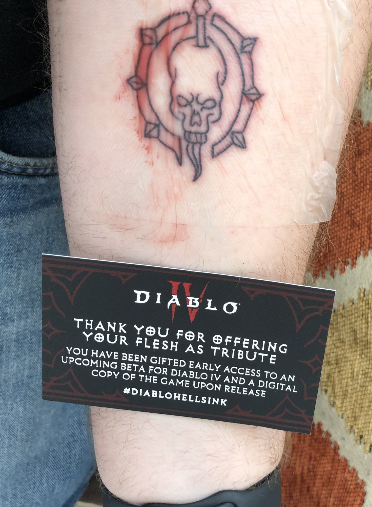 Татуировки. Акция Diablo Hell’s Ink. Источник: imgur.com