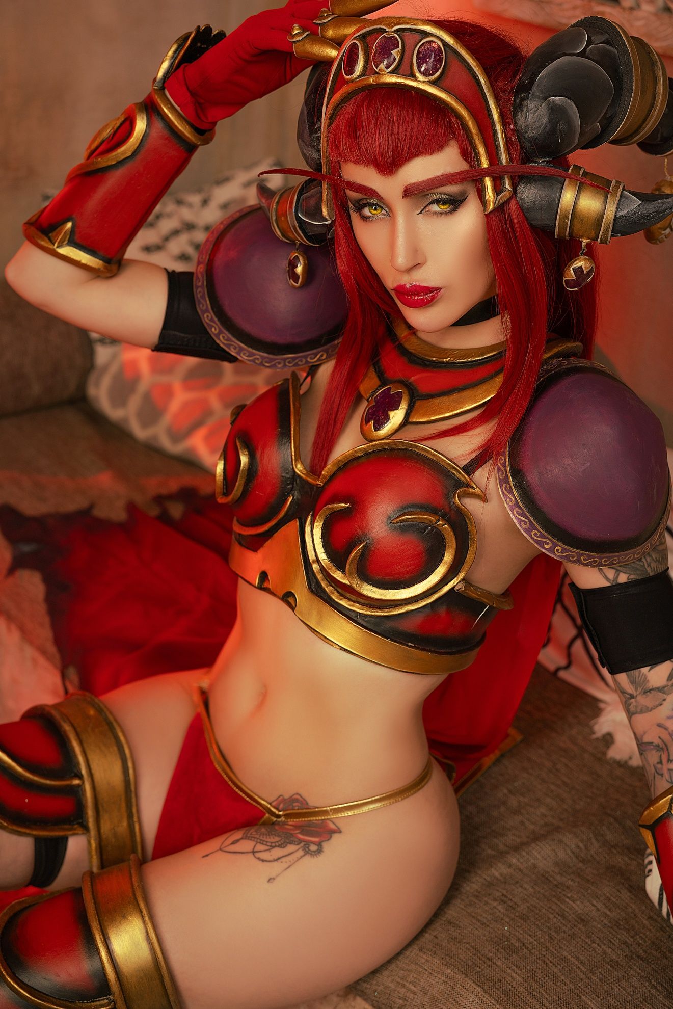 Косплей на Алекстразу из World of Warcraft. Косплеер: LERA♡HIMERA. Источник: vk.com/himeracosplay666