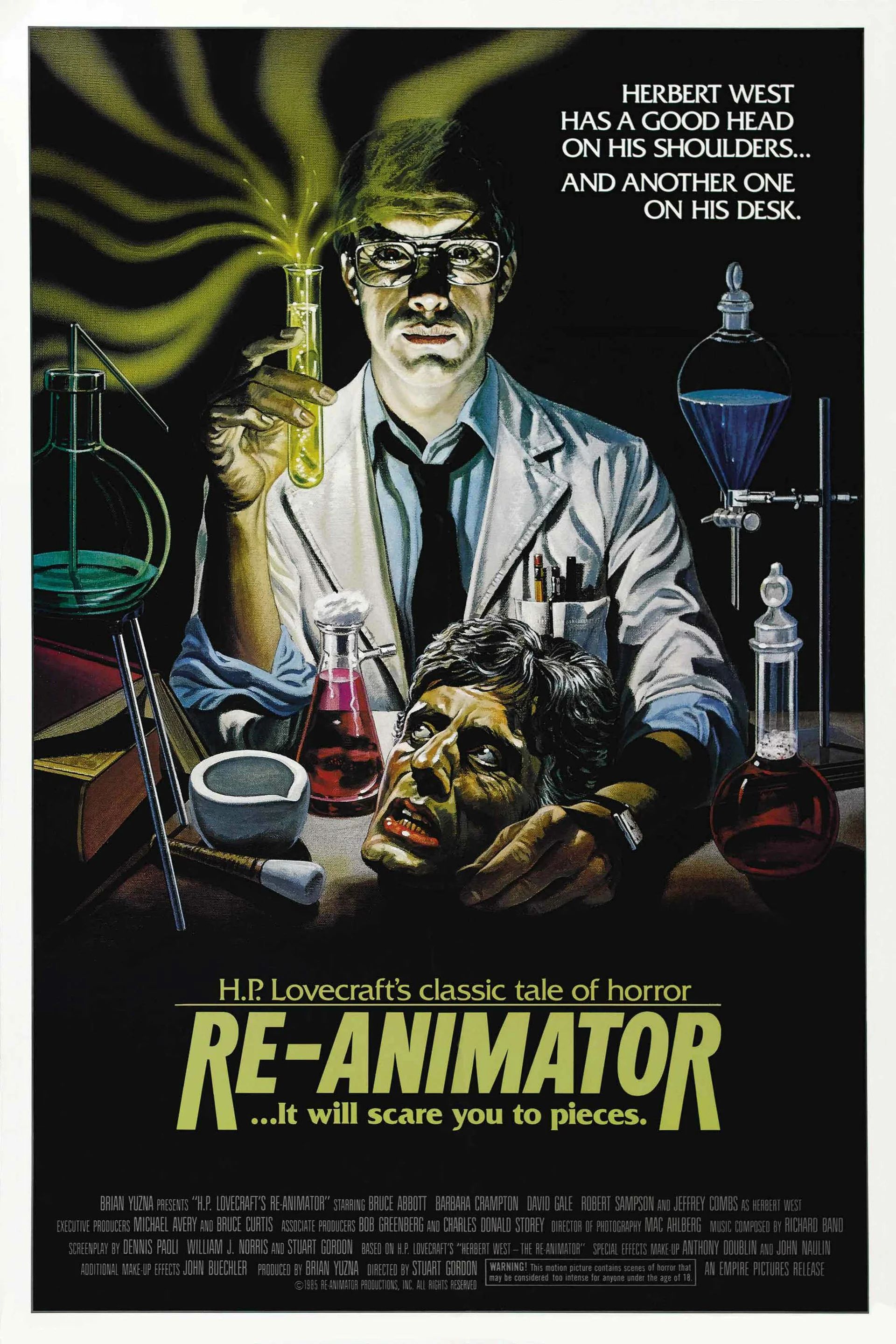 Официальный постер фильма «Реаниматор»