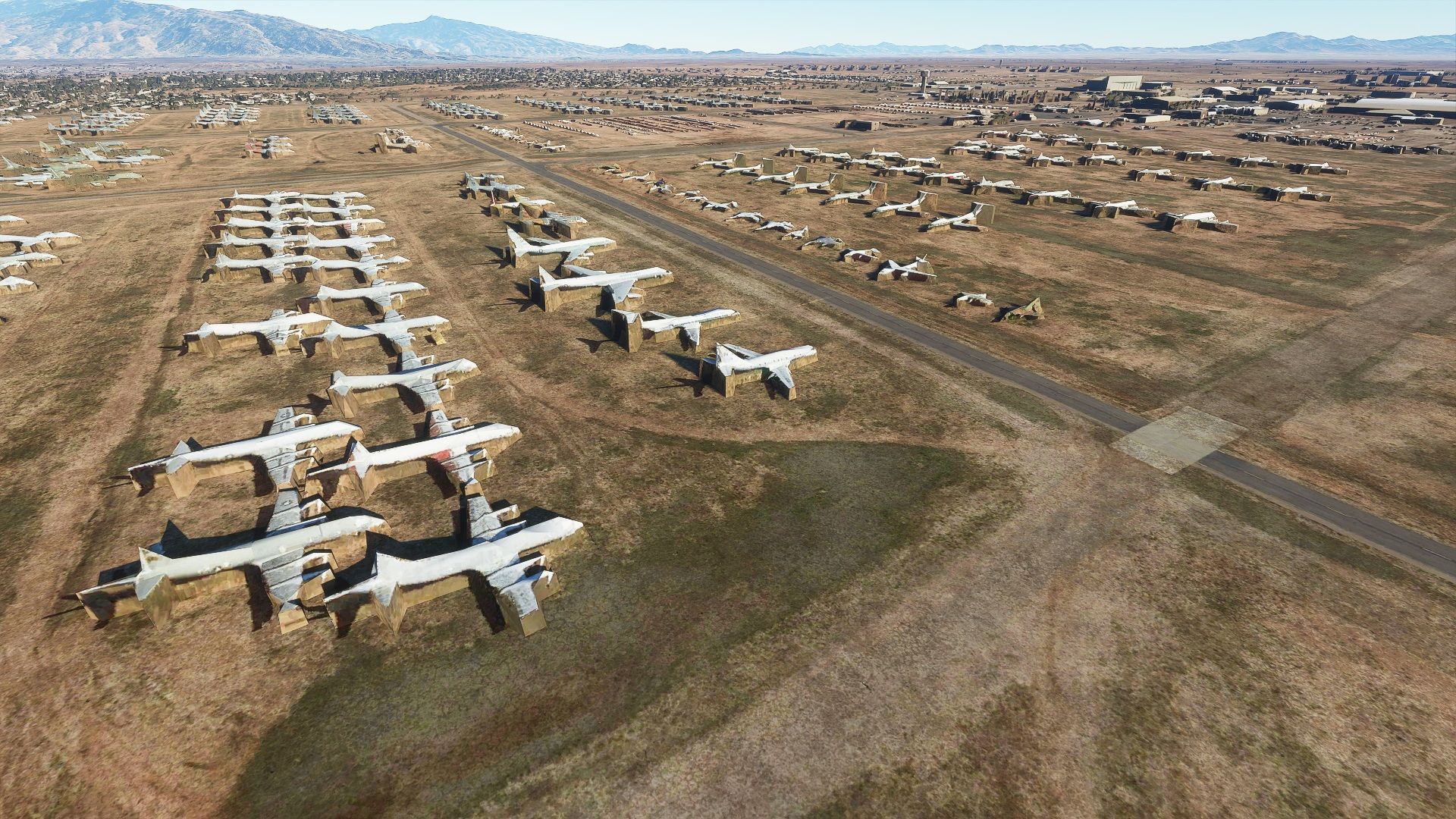 Кладбище самолётов в Аризоне в Microsoft Flight Simulator