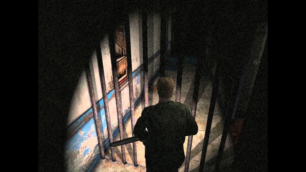 Похожая сцена из Silent Hill 2: Джеймс смотрит на ключ, до которого непросто дотянуться