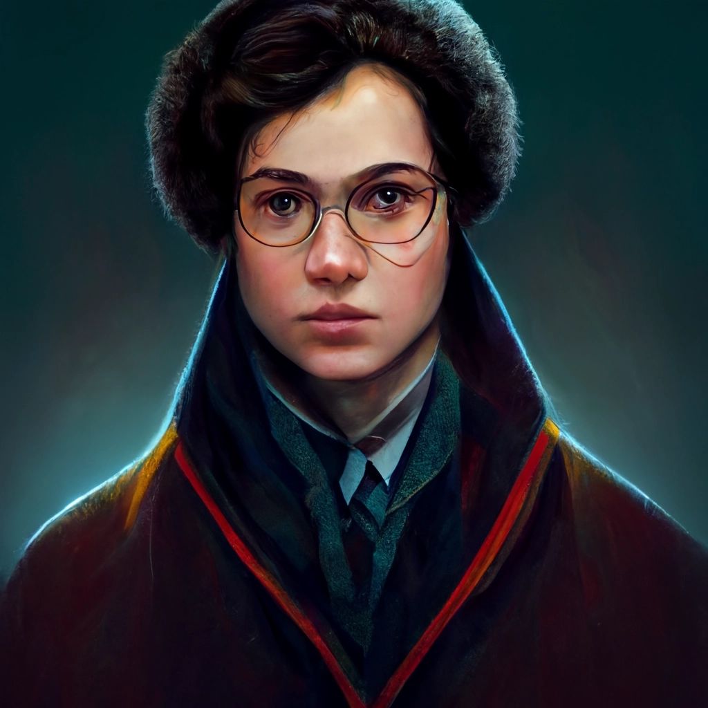 Портреты героев Гарри Поттера нейросеть
