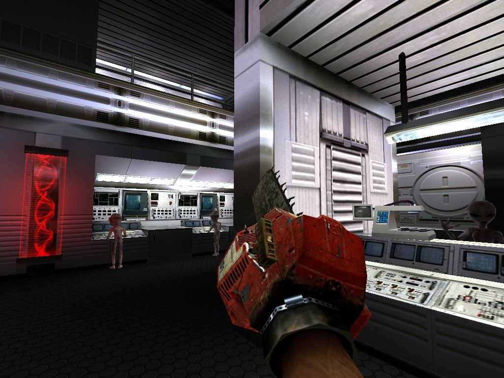 Скриншот из Duke Nukem Forever версии 1999 года