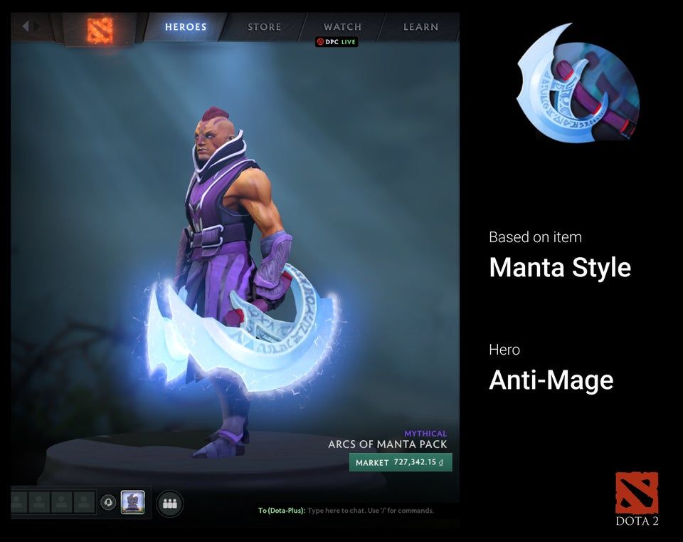 Все скины в Dota 2, использующие модели артефактов из магазина