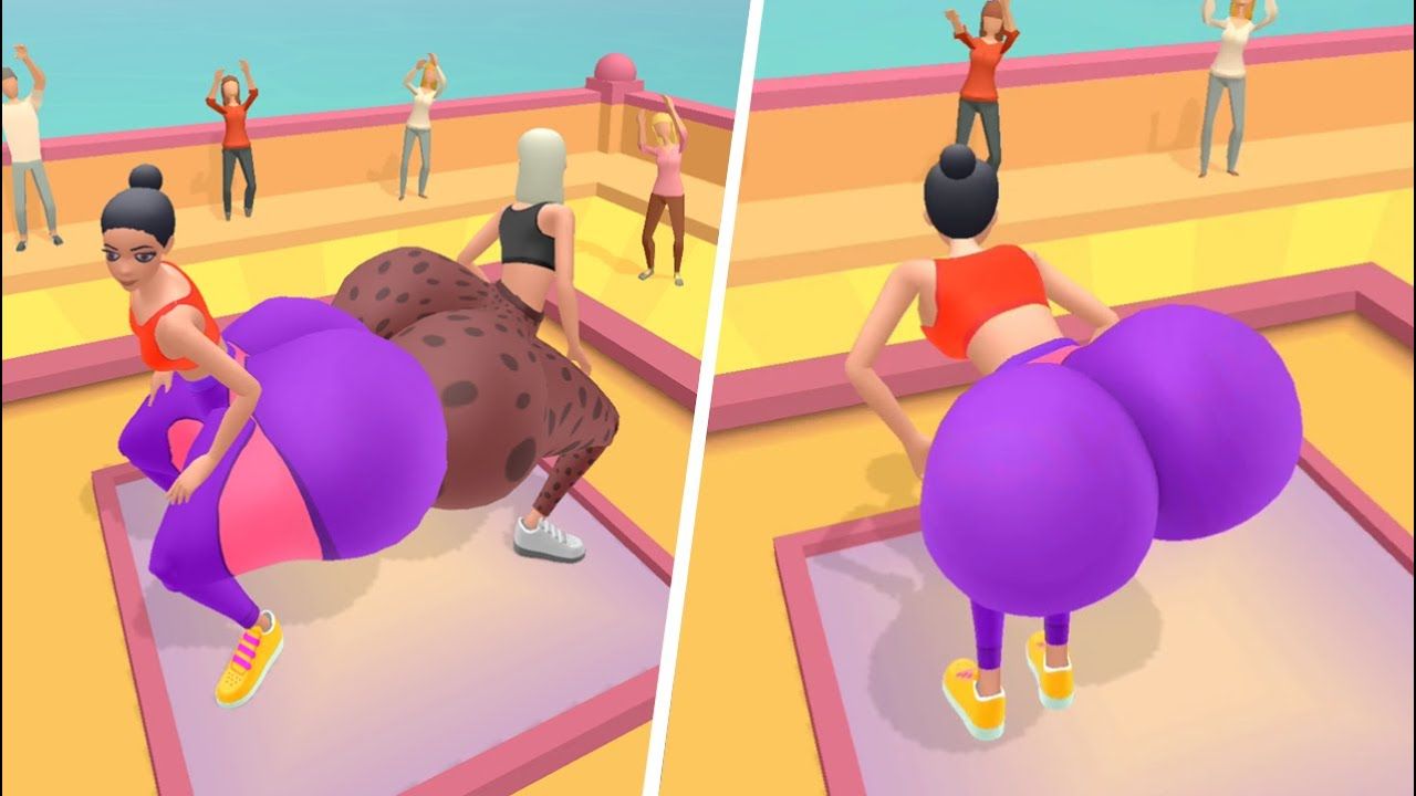 Девушки с большими попами в игре Twerk Race 3D от FreePlay