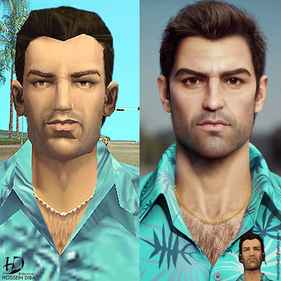 GTA: Vice City в 2020 году — художник показал, как бы выглядел Томми  Версетти