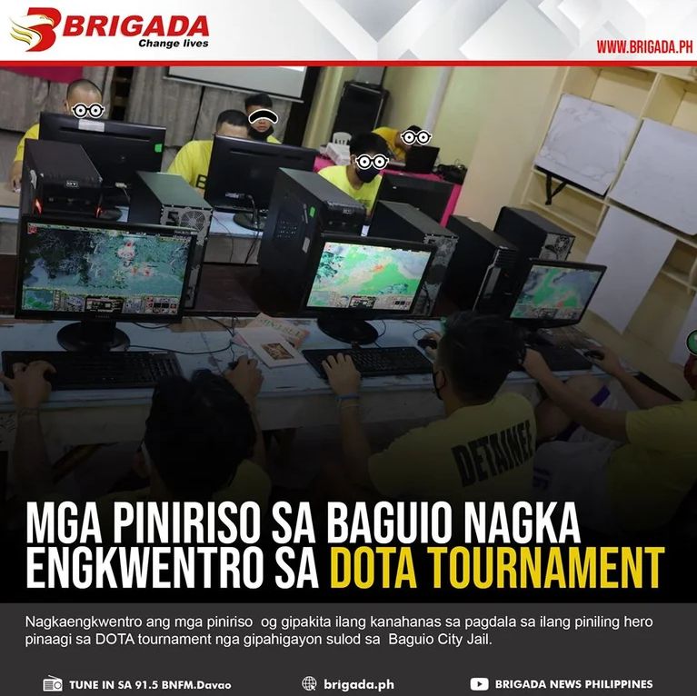 Фотография с турнира для заключенных. Источник: филиппинское бюро управления тюрьмами, Brigada.ph
