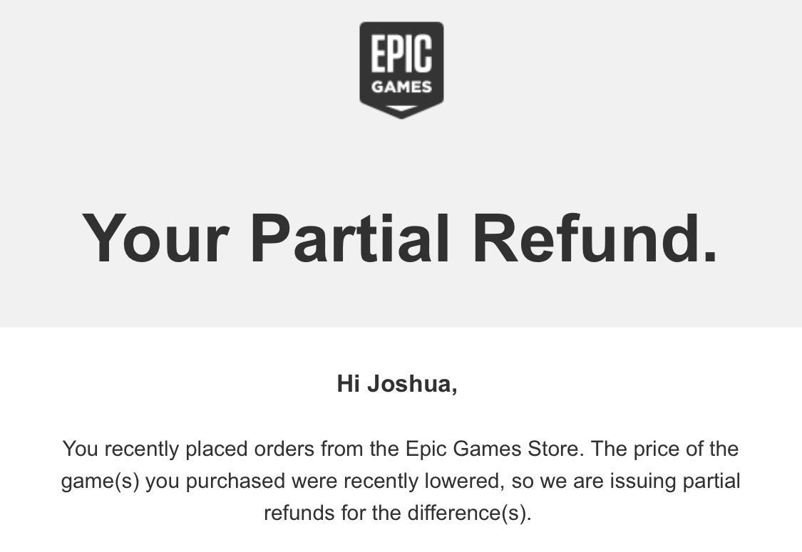 Epic Games Store начал возвращать деньги пользователям, которые купили игры  без скидок