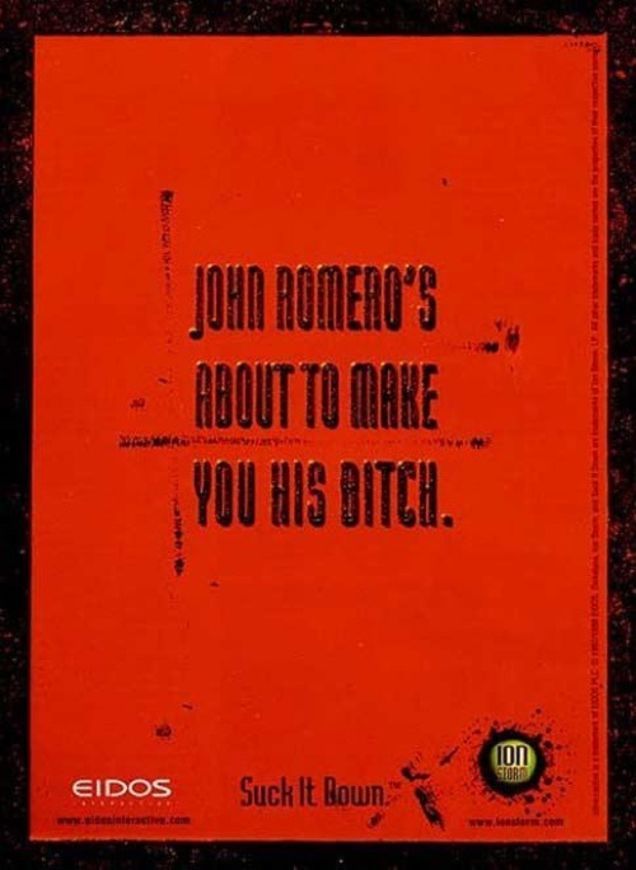 Джон Ромеро сделает тебя своей сучкой. Отсоси