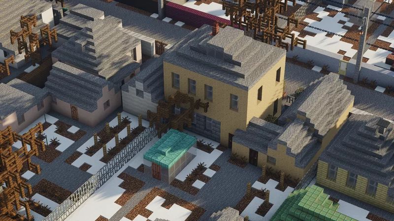 Город Гуково (Ростовская область) в Minecraft. Источник: planetminecraft.com