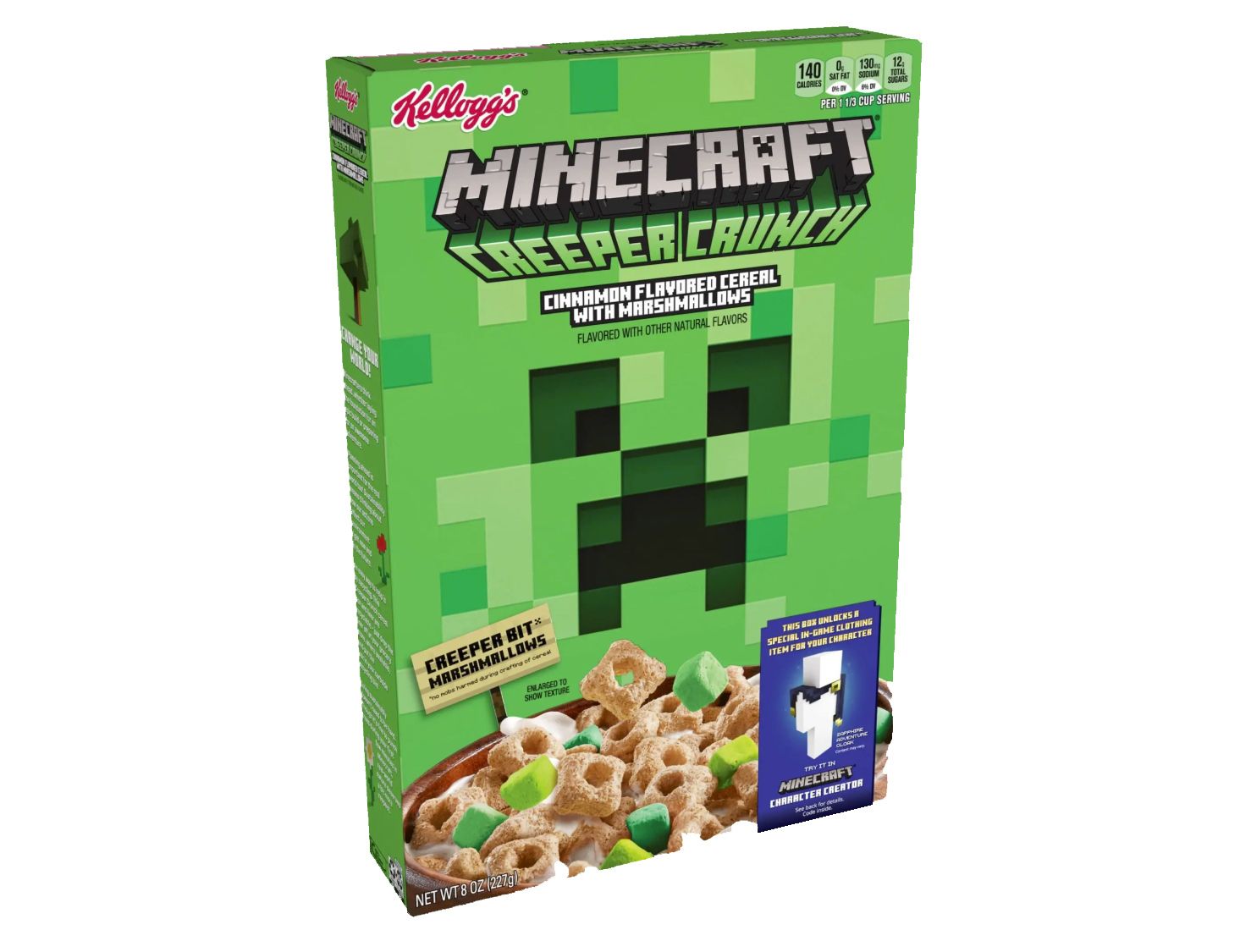 Дизайн упаковки Minecraft Creeper Crunch