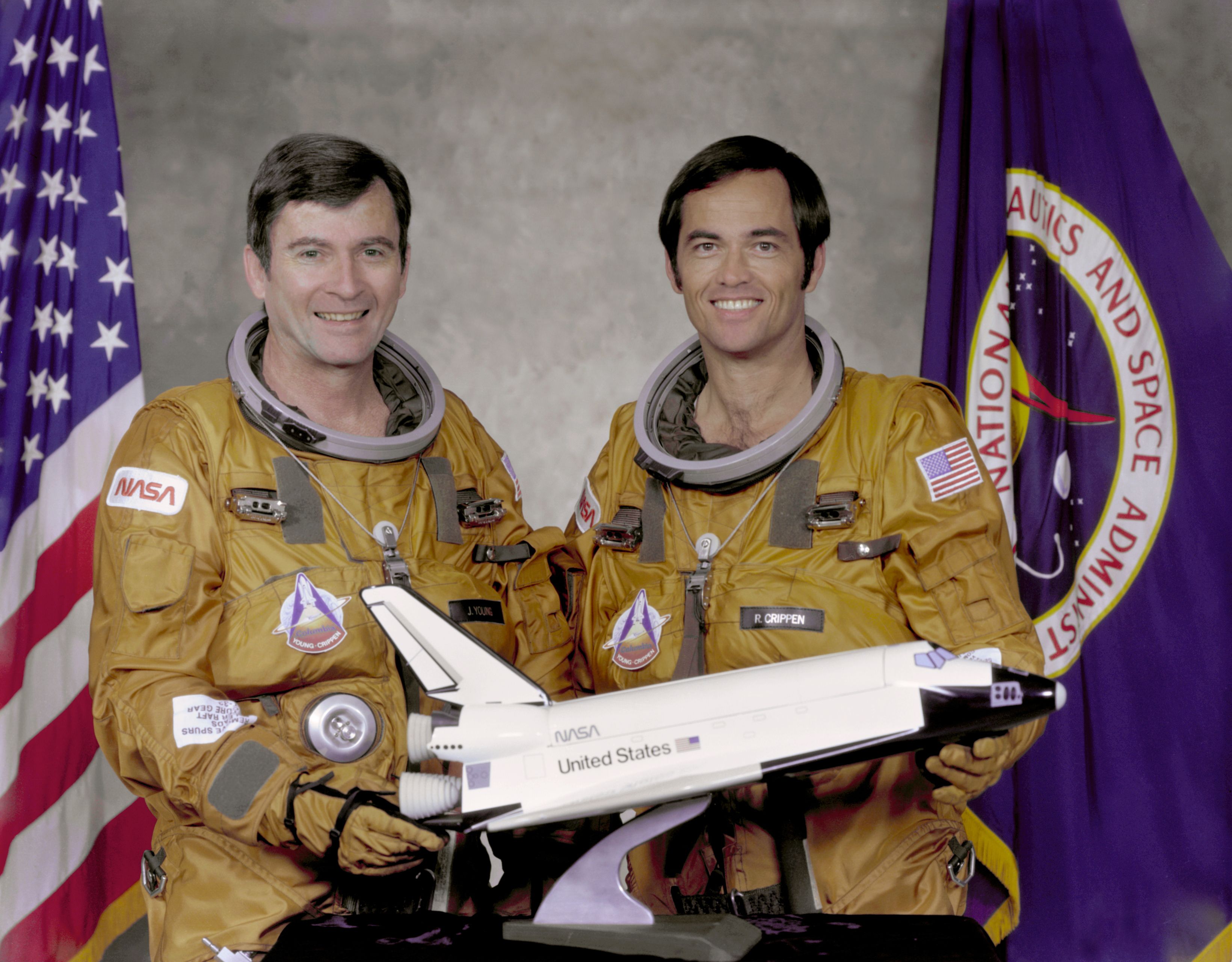 Астронавты NASA Джон Янг и Роберт Криппен &mdash; люди, которые первыми полетели в космос на шаттле | Источник: NASA.gov