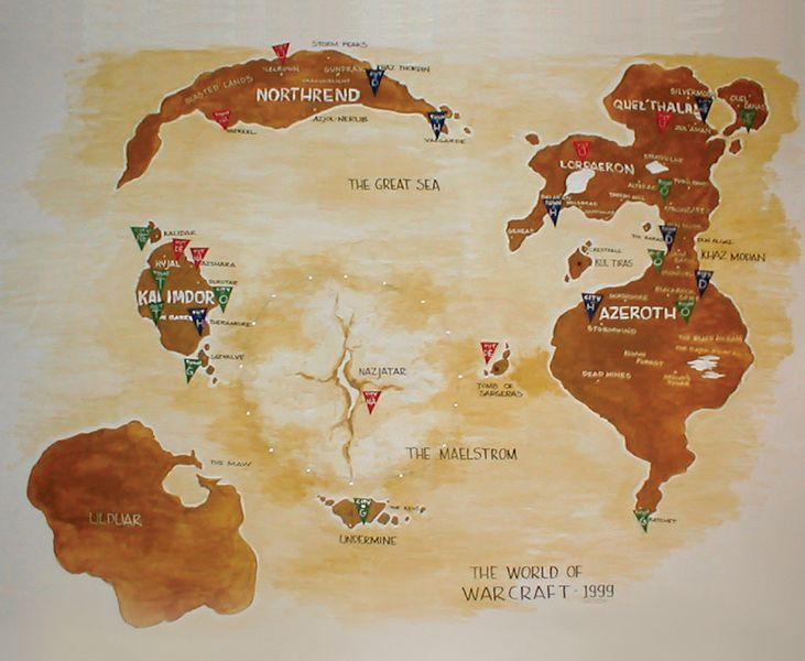 Первая карта World of Warcraft в исполнении Криса Метцена