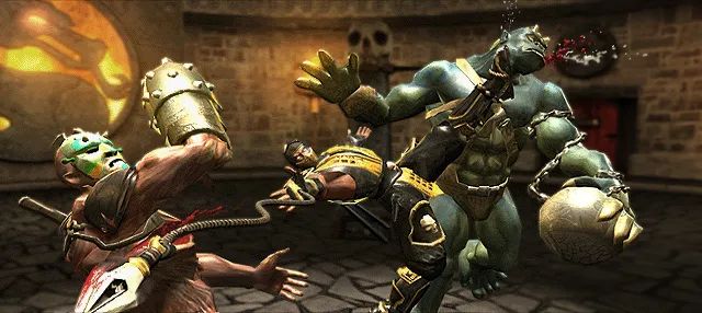 Скорпион против Молоха и Драмина. Источник: Mortal Kombat: Deadly Alliance