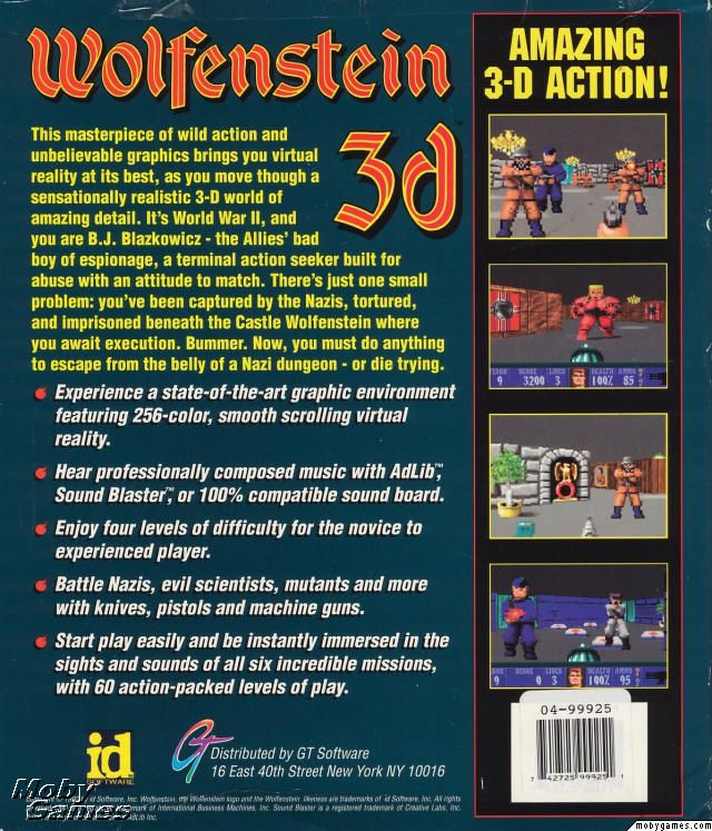 Брошюра Wolfenstein 3D (1992) | Источник: mobygames.com