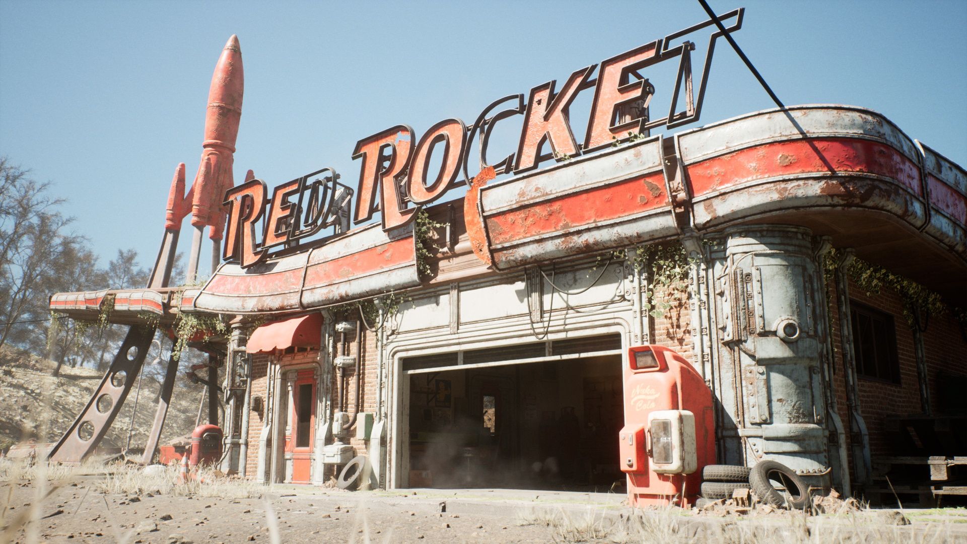 Fallout 4 сигнал бедствия стоянка грузовиков красная ракета фото 63