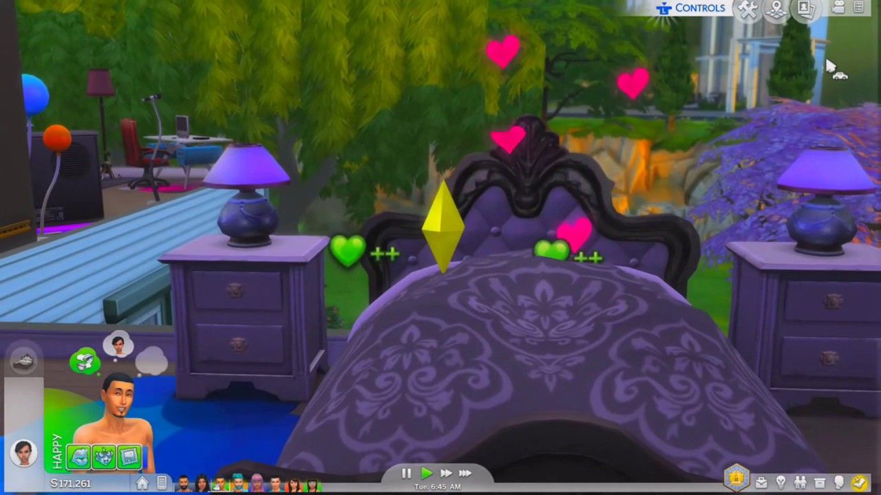 Любовь под одеялом. Источник: The Sims 4