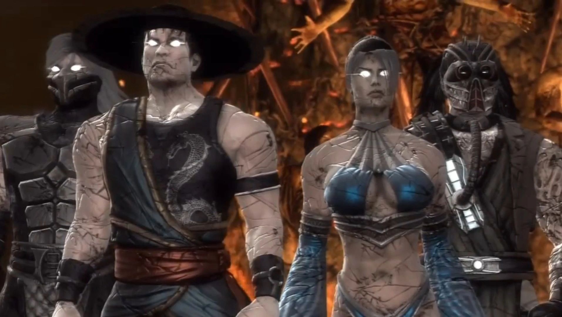 Смоук, Кун Лао, Китана и Кабал на стороне тьмы. Источник: Mortal Kombat X