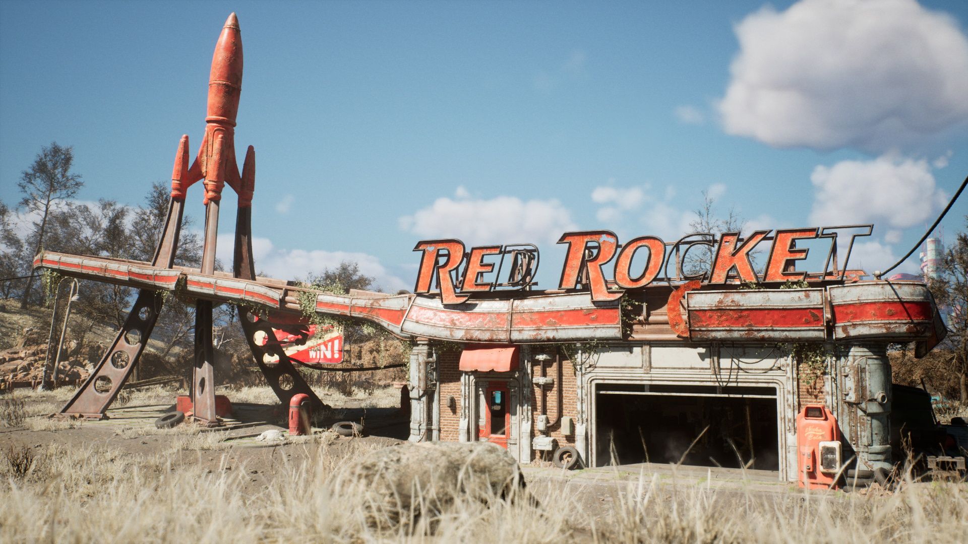 Fallout 4 сигнал бедствия стоянка грузовиков красная ракета фото 48