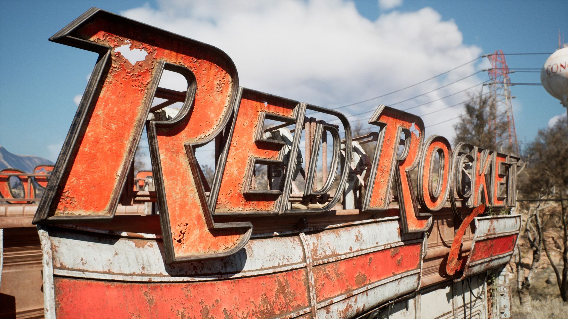 Fallout red head. Red Rocket Fallout. Red Rocket Scenic Set. Fallout станция Red Rocket вид сверху. Fallout 4 Unreal engine 5.