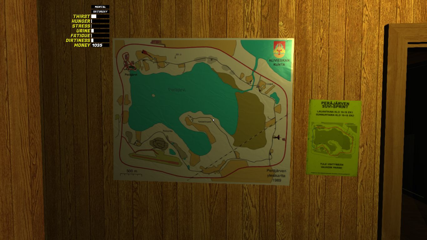 Карта тут только в доме, так что лучше её выучить, чтобы не заблудиться:)