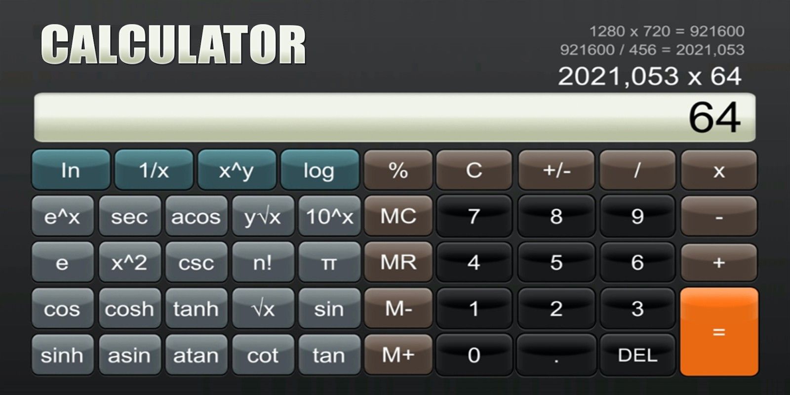 Скриншот программы Calculator для Nintendo Switch | Источник: Nintendo