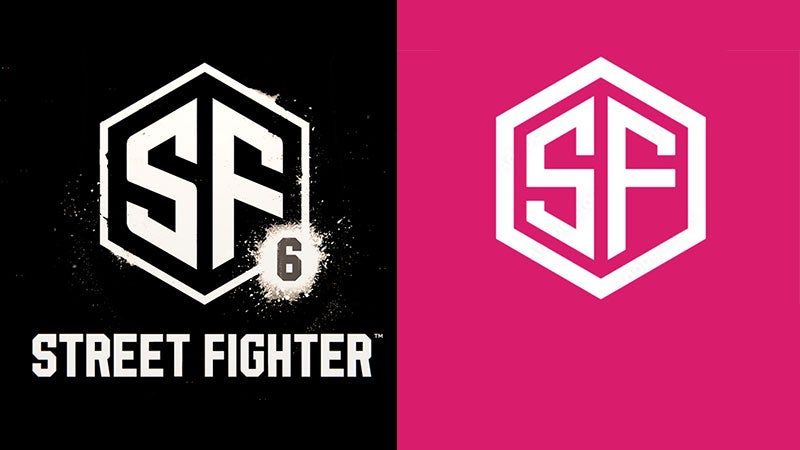 Логотип Street Fighter 6 (слева) и стоковое изображение (справа)