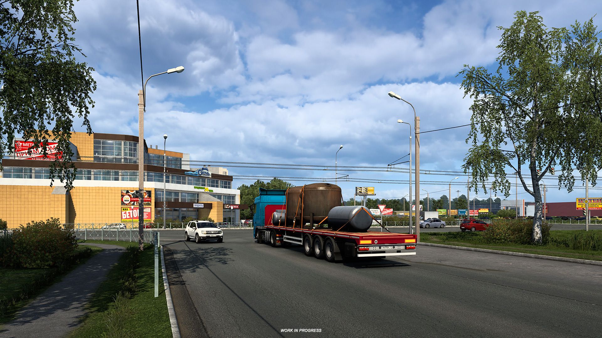 Рязань на скриншотах из дополнения Euro Truck Simulator 2 про Россию