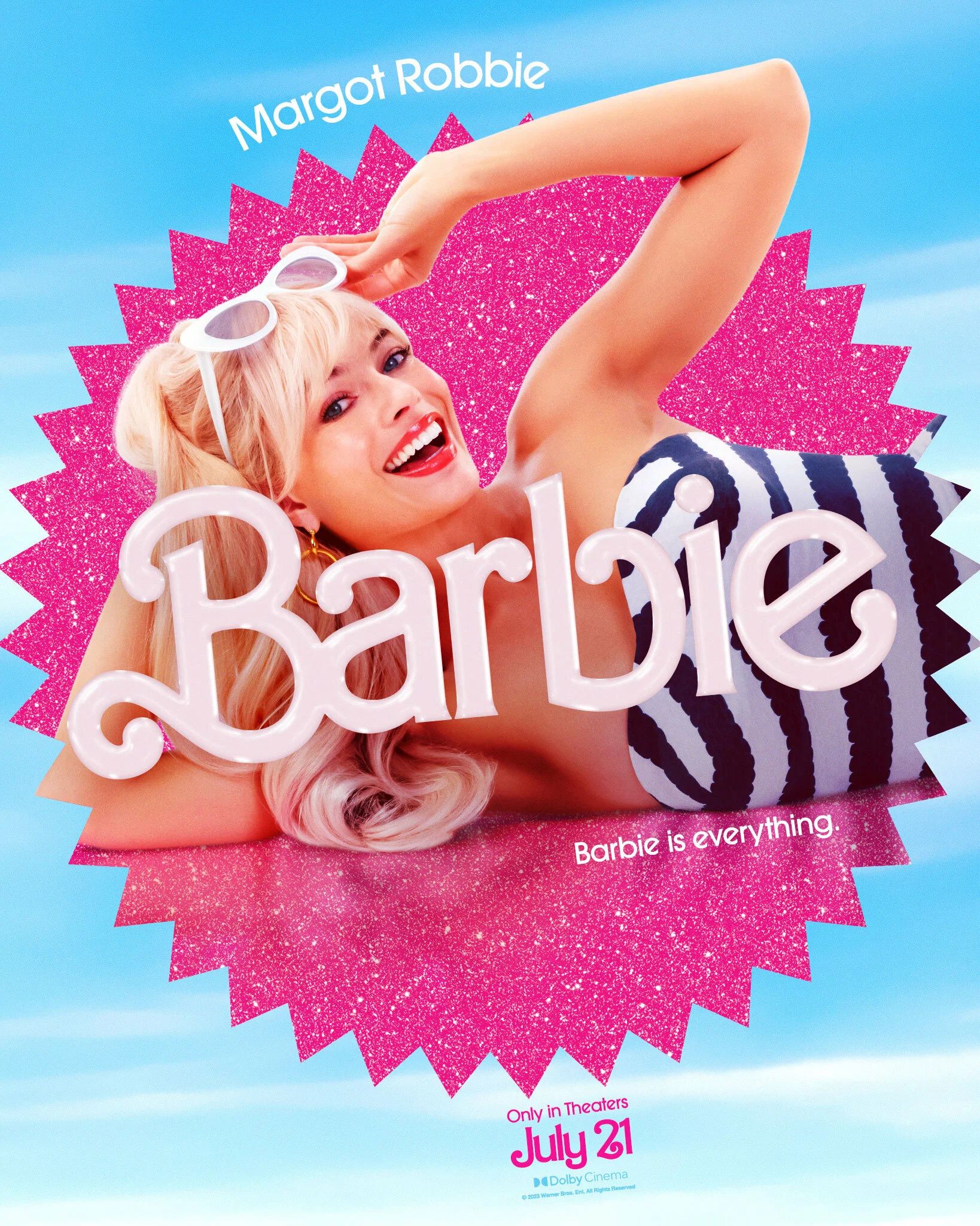 Марго Робби — постер фильма «Барби»