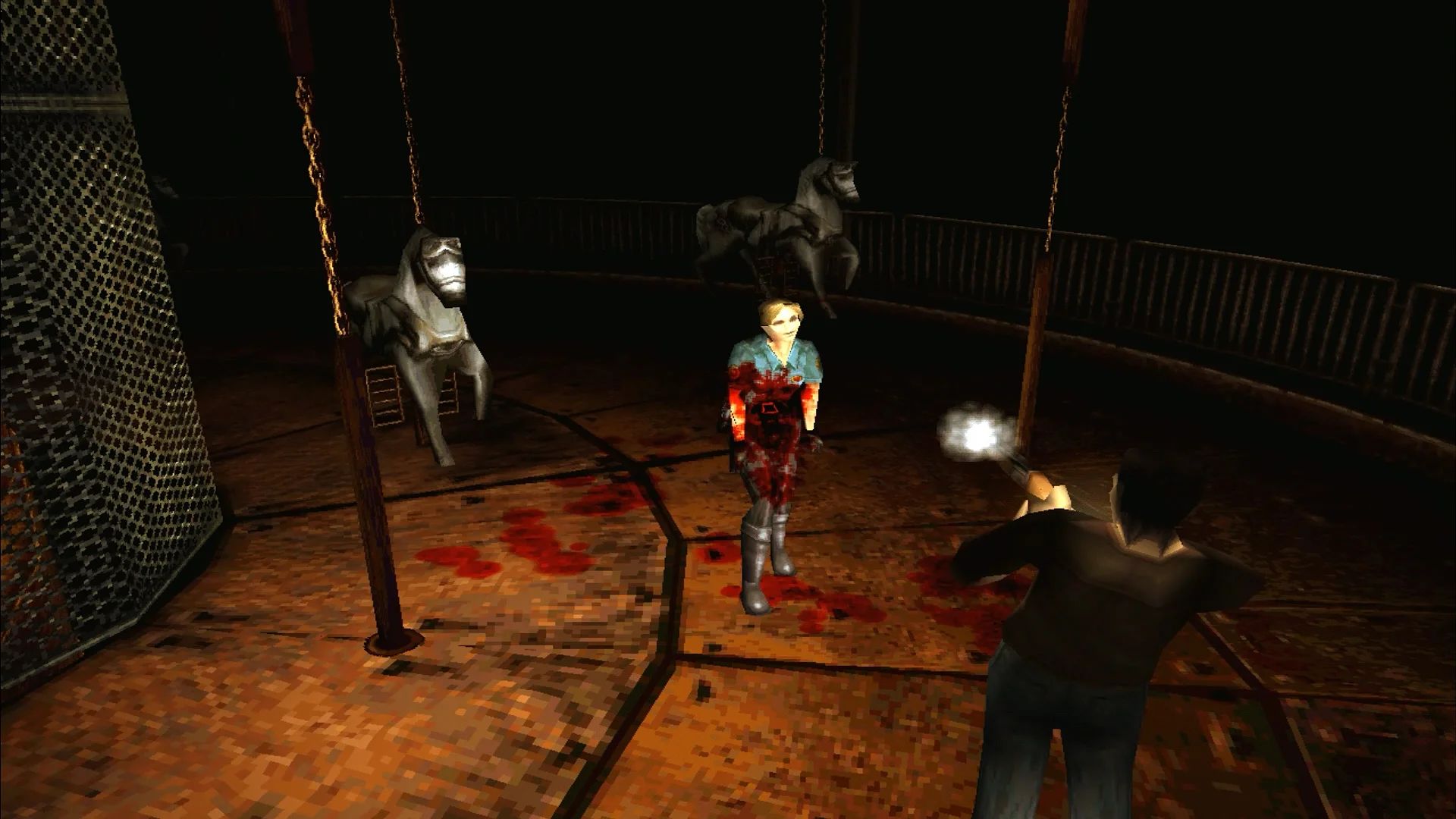 Сражение с боссом на карусели в Silent Hill