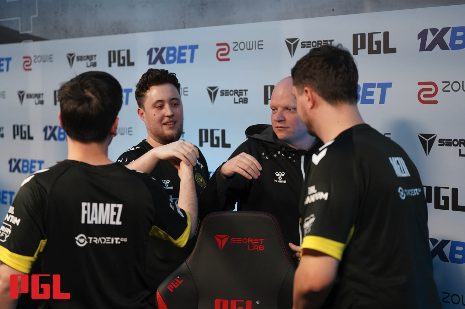 FlameZ, ZywOo, XTQZZZ и mezii | Источник: photos.pglesports.com