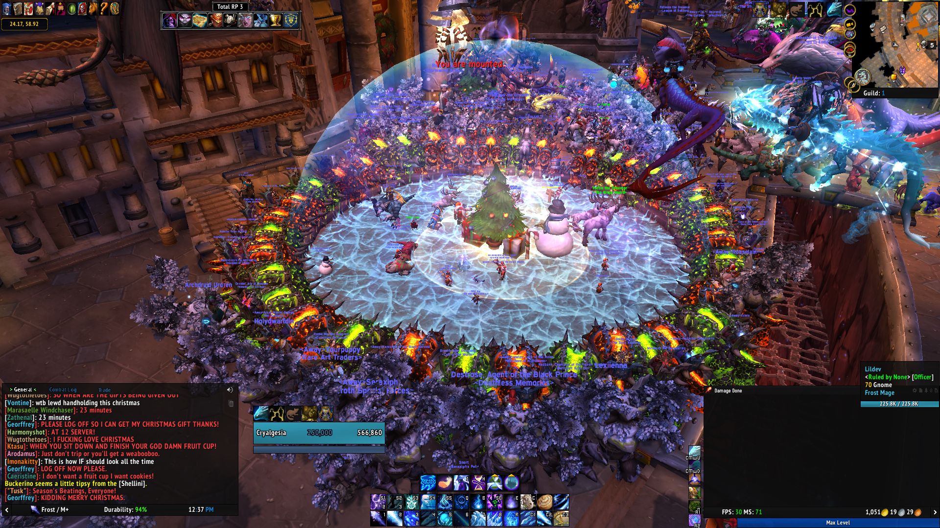 Зимний флешмоб в World of Warcraft