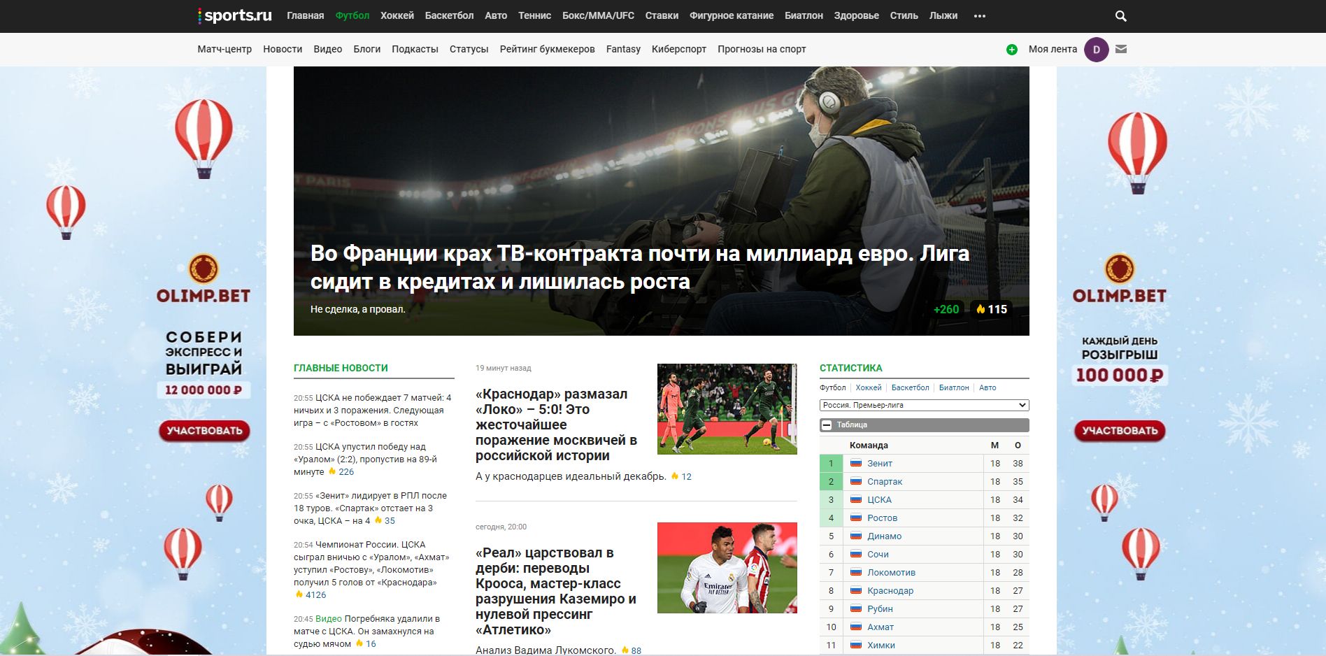 Главная Sports.ru