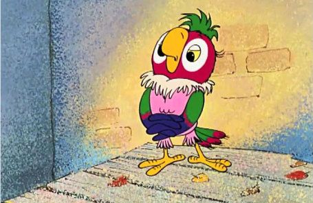 Кадр из мультфильма «Возвращение блудного попугая» 