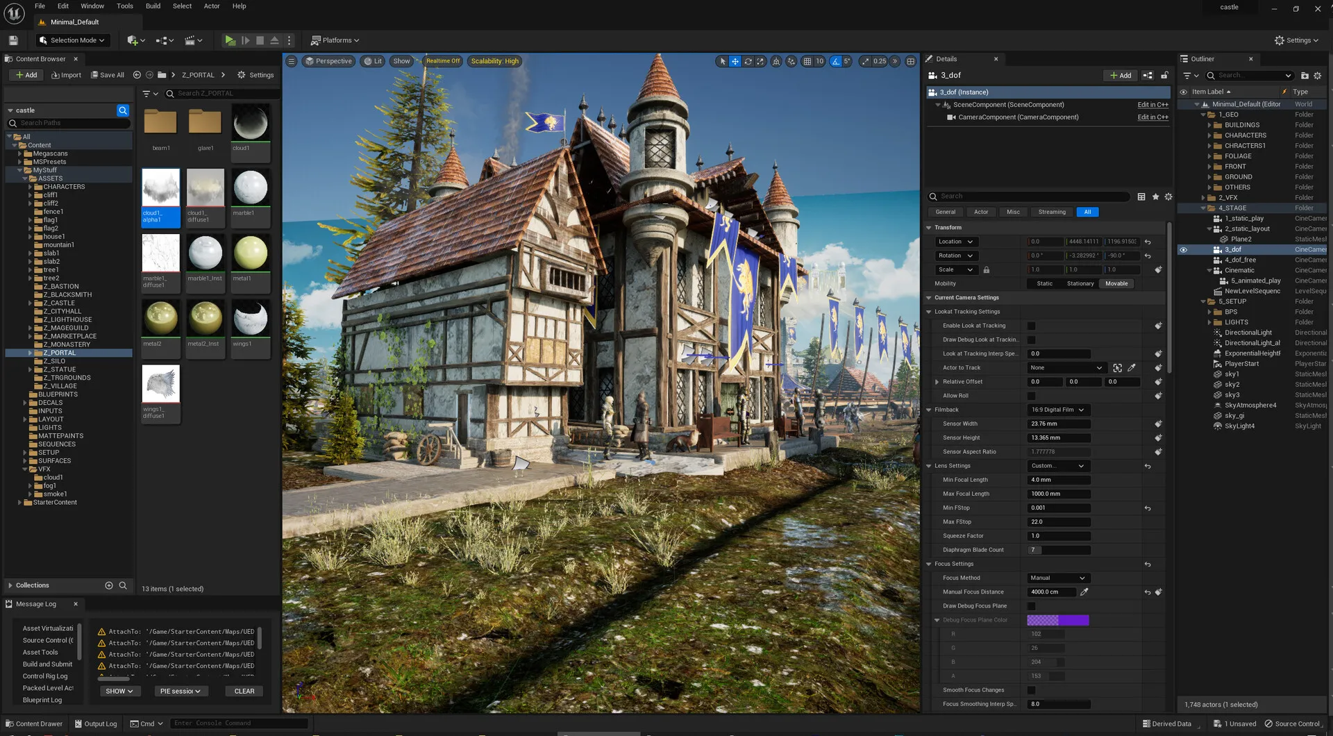 Художник сделал Замок из Героев 3 на Unreal Engine 5