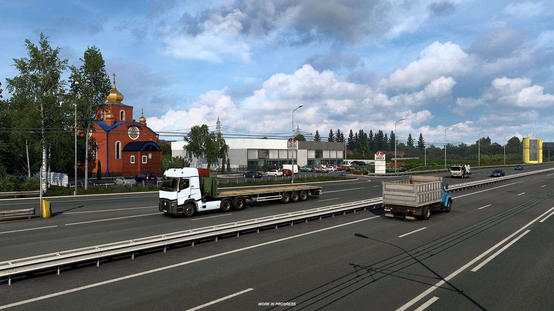 Рязань на скриншотах из дополнения Euro Truck Simulator 2 про Россию