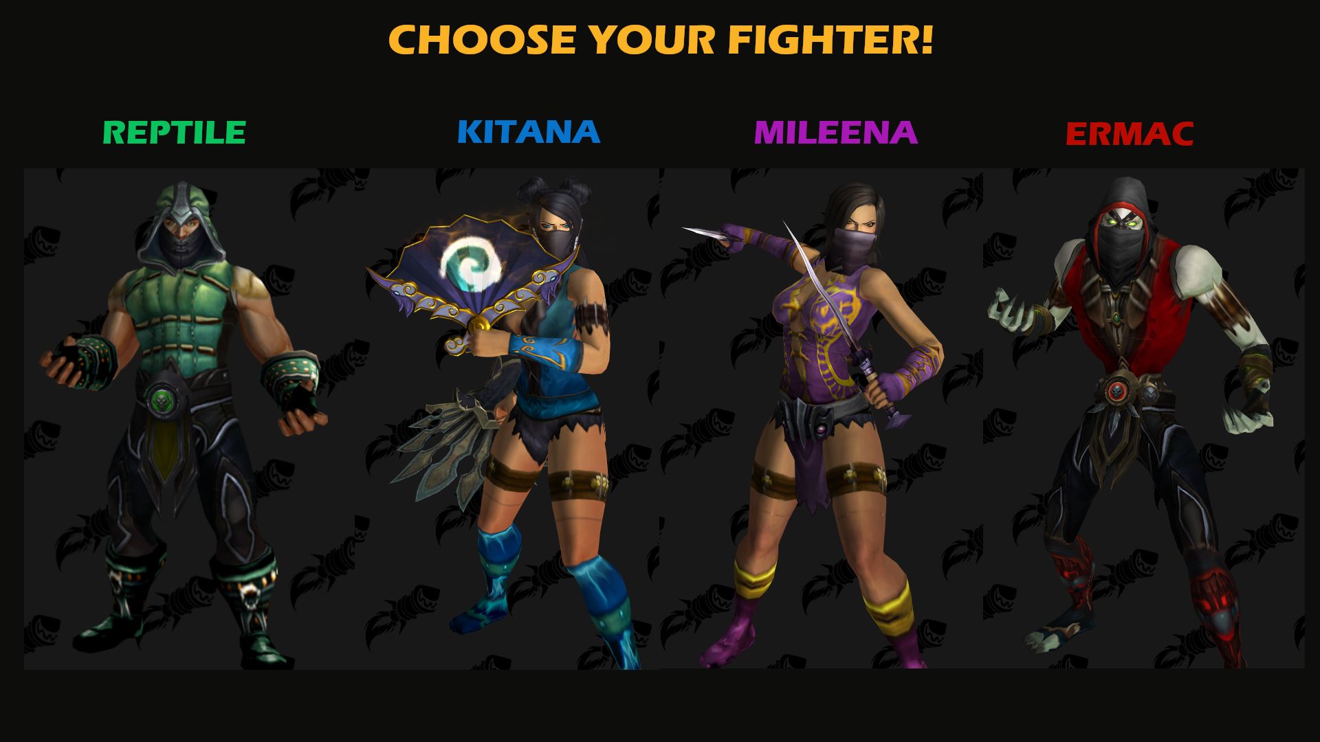 Женские оверсайз костюмы Mortal Kombat
