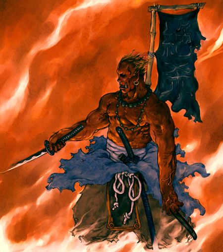 Ранний арт Kunkka: Blademaster из Warcraft 3 (2003)