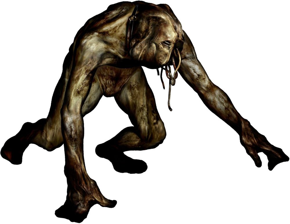 Шумный, обезьяноподобный монстр из Silent Hill