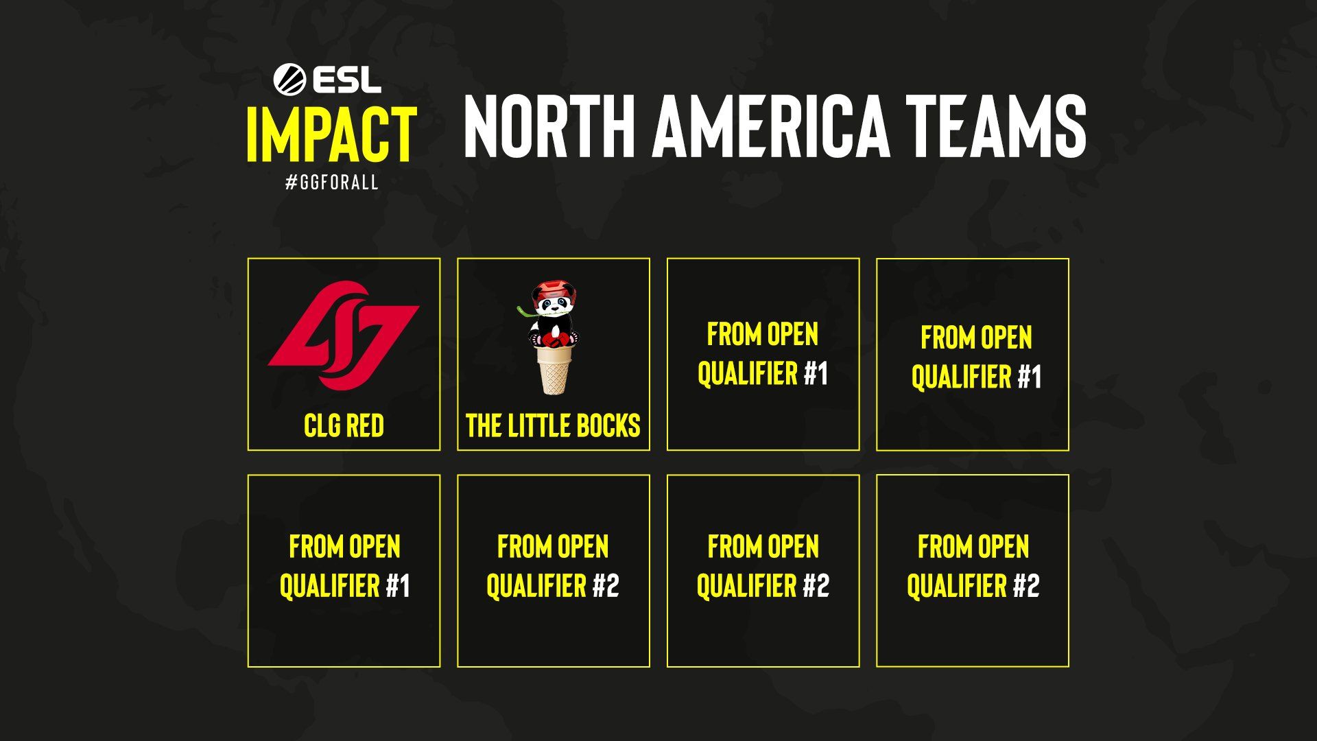 Участники ESL Impact League для Северной Америки.
Источник: ESL