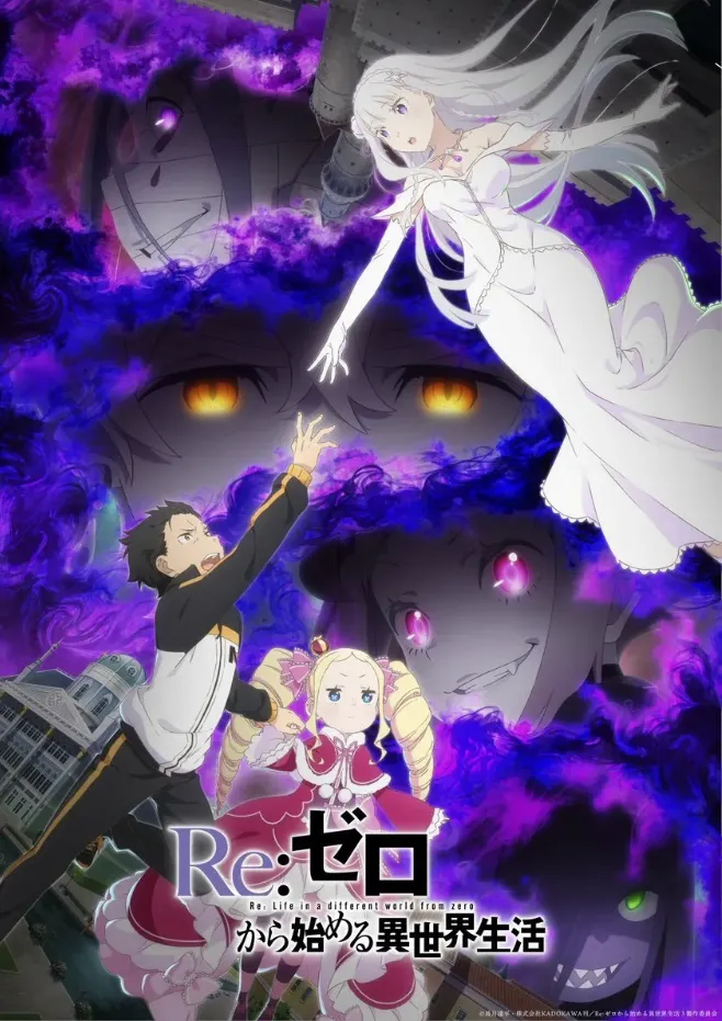 Постер аниме «Re:Zero. Жизнь с нуля в альтернативном мире»